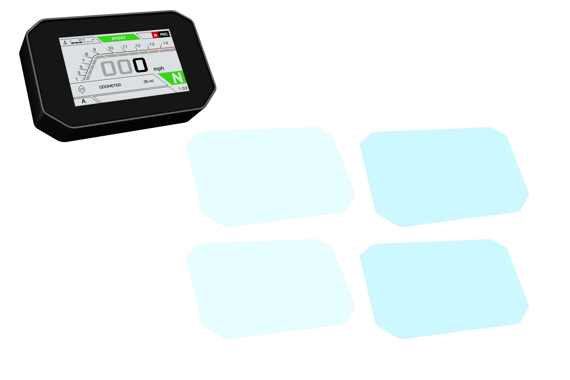 CNC Racing Dashboard Screen Protector Kit for the Aprilia RSV4 / Tuono V4 1100 (2021+) CNC Racing Dashboard Screen Protector Kit for the Aprilia RSV4 / Tuono V4 1100 (2021+)